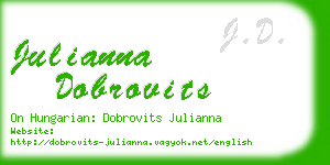 julianna dobrovits business card